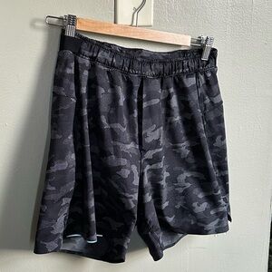 Lululemon Men's Black Camo Shorts